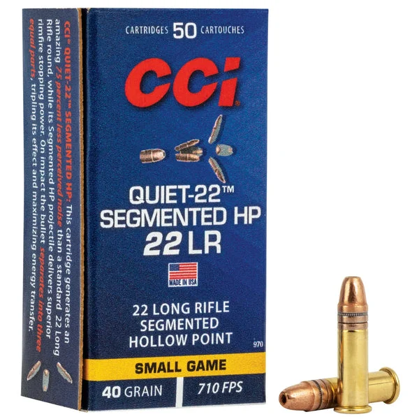 CCI QUIET SEGMENTED 22LR 40GR HP 50RD