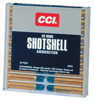 CCI SHOTSHELL 22WMR 52GR #12 SHOT 1000FPS20RD