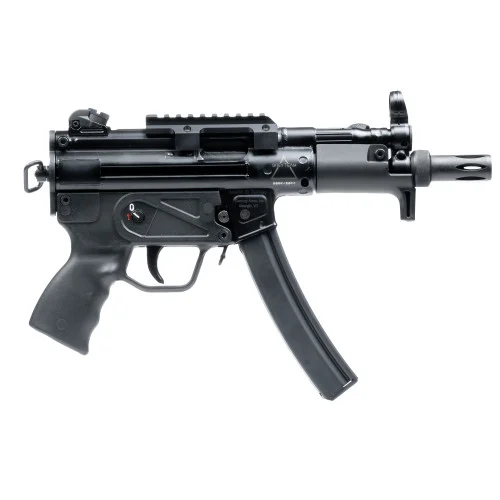 Century AP5-P Grey Team 9mm, 5.75" Threaded Barrel, Black, Flash Hider, 30rd