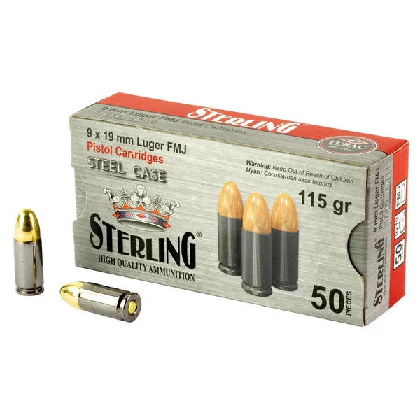 CENTURY ARMS STEEL 9MM 115GR FMJ 50RD