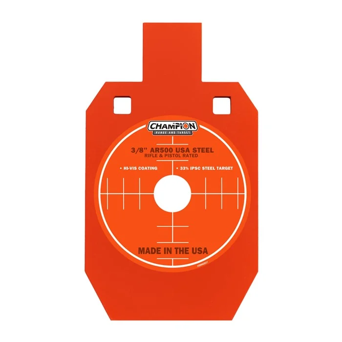 CHAMPION TARGETSCENTER MASS 3/8″ IPSC AR500 STEEL TARGETS