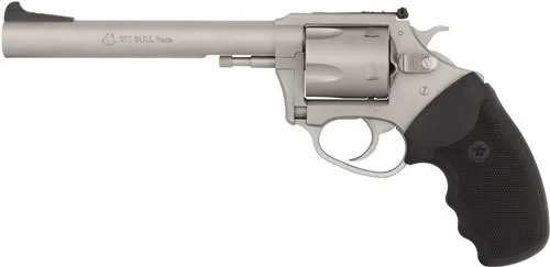 Charter Arms Pit Bull, 9mm, 6" Barrel, 5rd, Stainless
