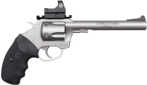 Charter Target Mastiff 9mm, 6" Barrel, Black Grips, Includes Sightmark Micro Optic, 5rd