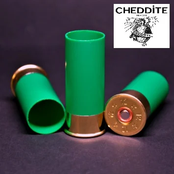 Cheddite 12ga 2" Primed Green Hull (100/bag)