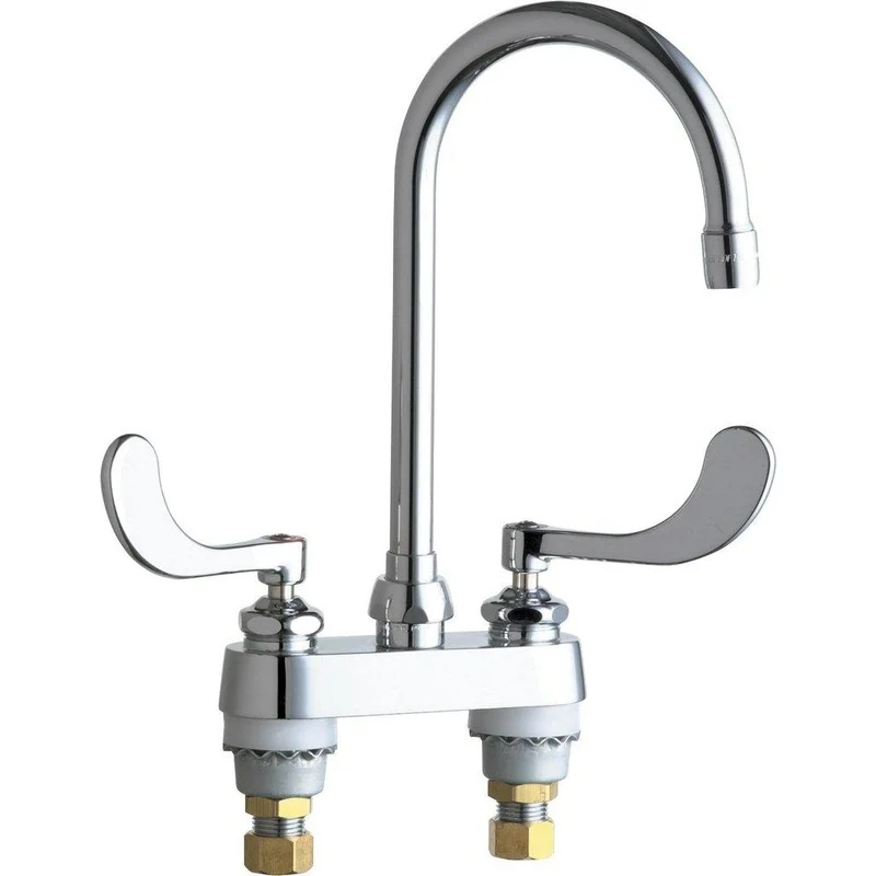 Chicago Faucets 895 Series Two Handle Bathroom Sink Faucet in Polished Chrome | Ferguson