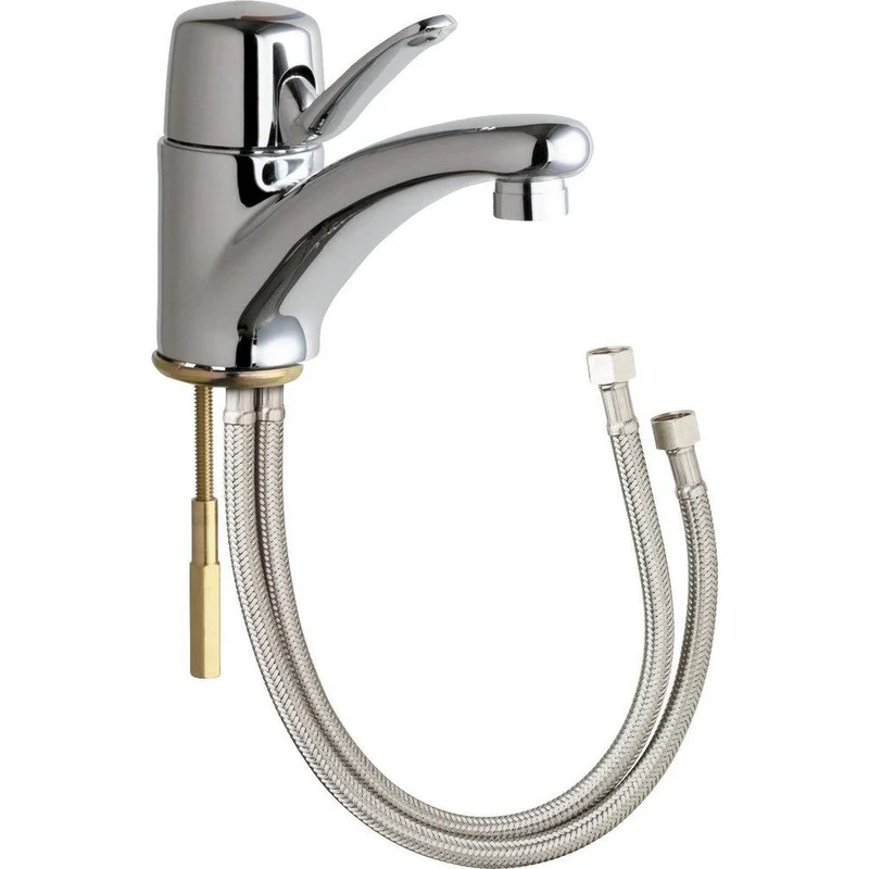 Chicago Faucets Marathon Single Handle Monoblock Bathroom Sink Faucet in Polished Chrome | Ferguson