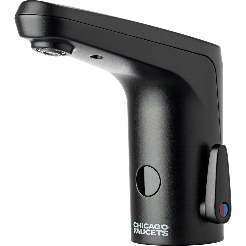 Chicago Faucets Sensor Bathroom Sink Faucet in Matte Black | Ferguson