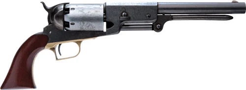 Cimarron 1847 Walker 44 Cal, 9" Barrel, White Engraved Cylinder, Walnut Grip, 6rd