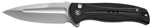 Civivi Knives Incindie 3.48" Folding Spear Point Plain Stonewashed 14C28N Steel Blade, Black Textured G10 Handle