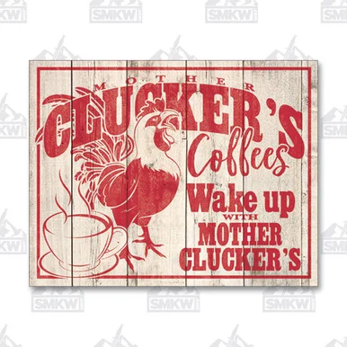 Cluckers Coffee Tin Sign SG2317
