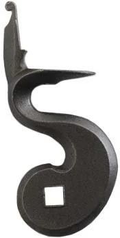cock, 1.45" throw, wax cast steel, tapped 12-24 thread