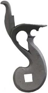 Cock, wax cast steel, 1.5" throw, re-inforced double throat, tapped 1/4-28 thread