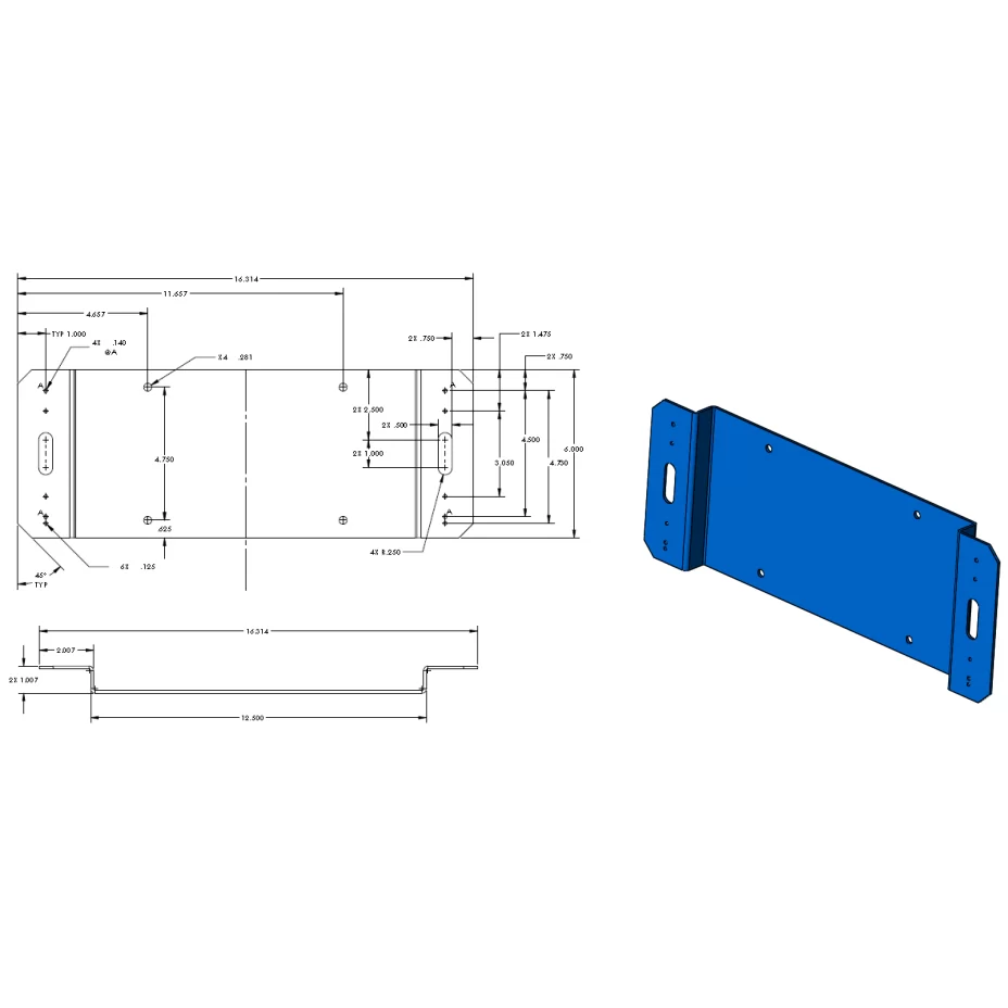 Code 3 License Plate Bracket for 2006-2010 Charger