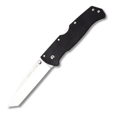 Cold Steel Air Lite Folding Knife 3.5in Plain Black Tanto CS26WT