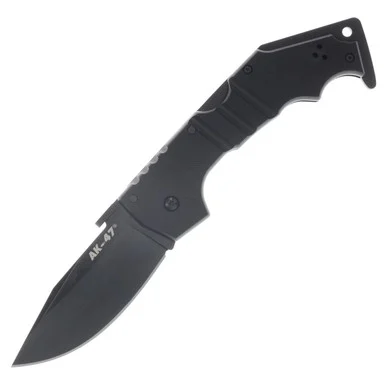 Cold Steel AK-47 Folding Knife 3.5in Plain Black Clip Point CS58M