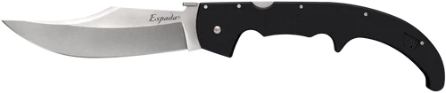 Cold Steel Espada XL 7.50" Folding Clip Point Plain AUS-10A SS Blade/9.25" Black Polished Bolsters G10 Handle Includes Belt Clip