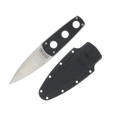 Cold SteelSecret Edge Fixed Blade Knife 3.5in Satin Plain Blade 11SDT CS11SDT