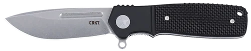 Columbia River Homefront EDC Compact 2.91" Folding Aluminum/G10 Plain Stonewashed S35VN SS Blade, Black G10 Handle