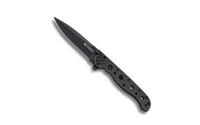 Columbia River Knife & Tool M16 Stainless Spear Pnt Black Plain