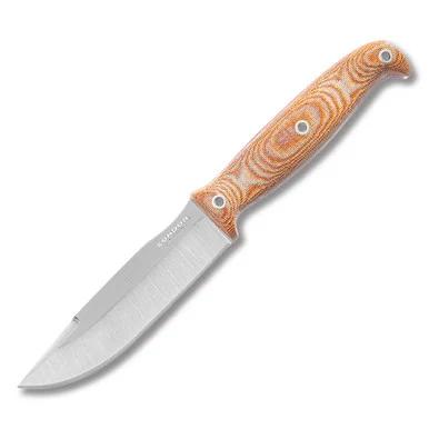 Condor Prius Fixed Blade Knife Natural Micarta 4.6in Polished Drop Point CTK62760