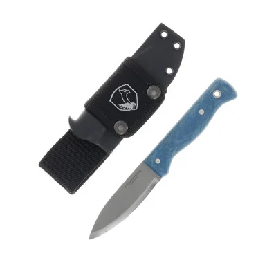 Condor Tool and Knife Aqualore Fixed Blade Blue Micarta 4.31in Drop Point CTK63860