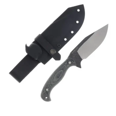 Condor Tool and Knife Black Leaf Knife Micarta Fixed 5.41in High Carbon Plain Blade CTK62759