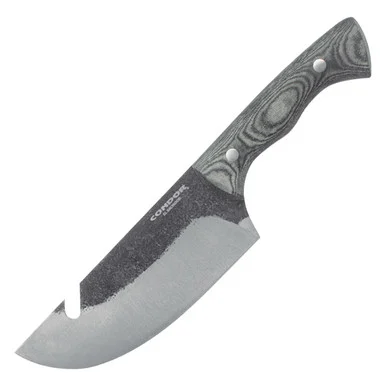 Condor Tool and Knife Bush Slicer Black Micarta 6.45in Fixed Blade Knife CTK500565