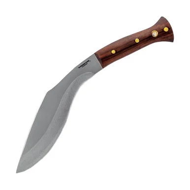 Condor Tool and Knife Heavy Duty Kukri Knife Walnut 9in Blasted Satin Blade CTK1813