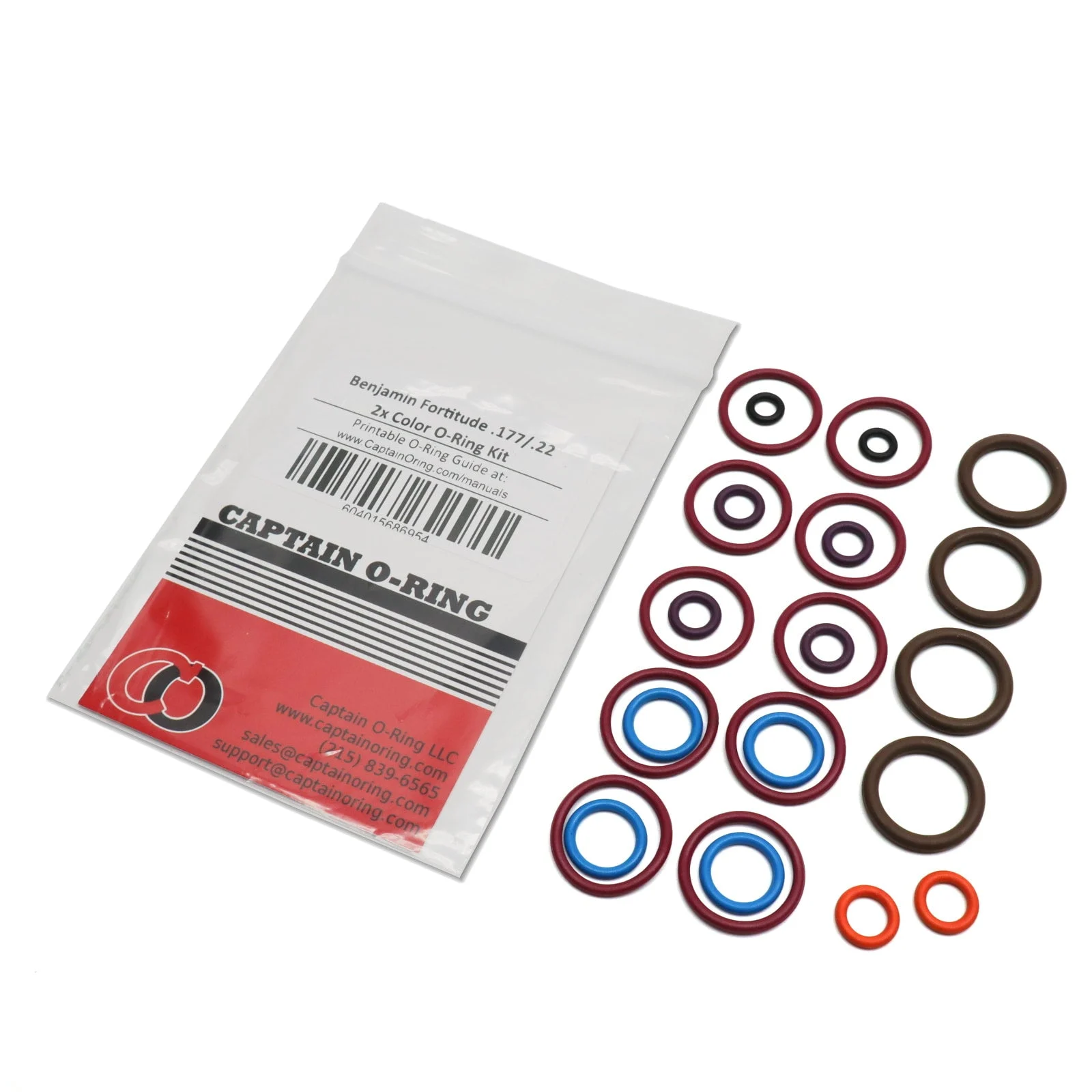 Crosman Benjamin Fortitude (.177/.22) 2x COLOR CODED O-Ring Kit