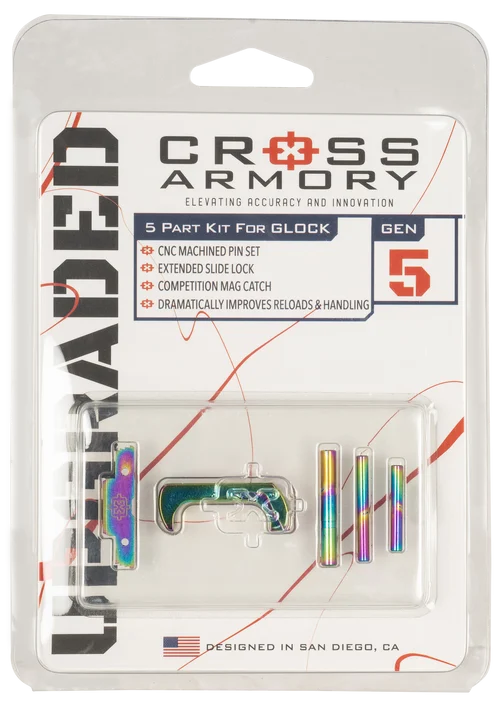 Cross Armory 3 Piece Upgrade Kit Glock Gen5 Rainbow Aluminum