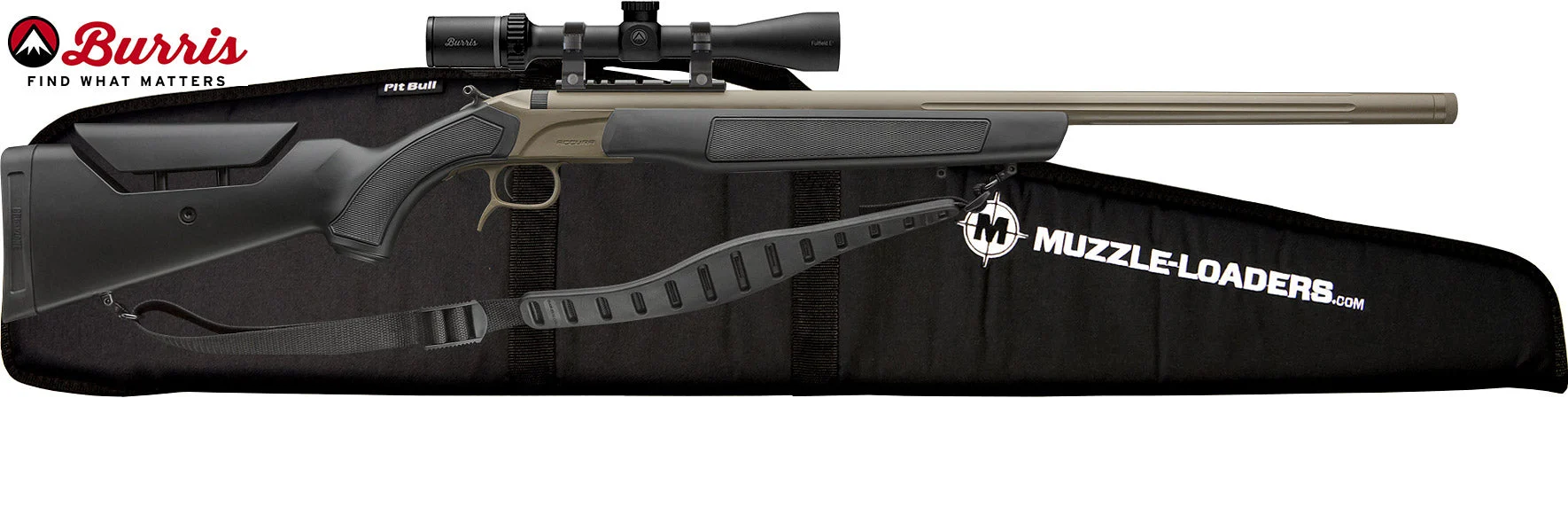 CVA™ Accura LR-X Burris™ Scope Package - .50 Cal 30" Barrel - Cerakote™ FDE Barrel w/ Black Stock 1:28 Twist - PR3211BFC