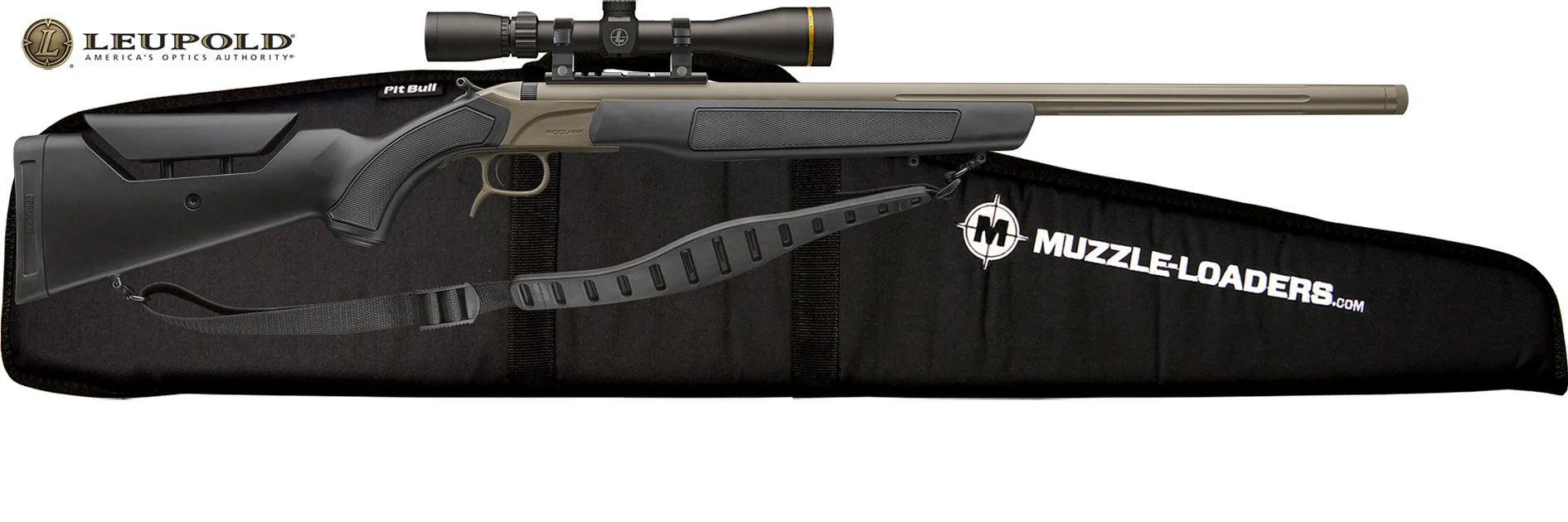 CVA™ Accura LR-X Leupold™ Scope Package - .50 Cal 30" Barrel - Cerakote™ FDE Barrel w/ Black Stock 1:28 Twist - PR3211NLC