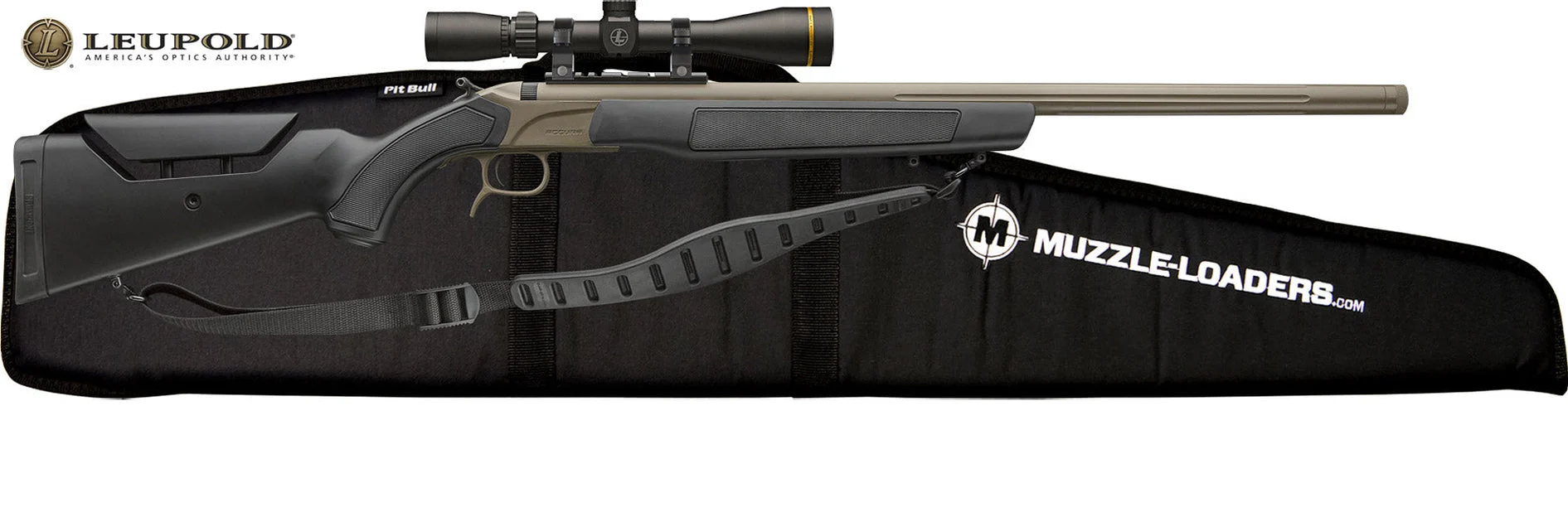 CVA™ Accura LR-X Leupold™ Scope Package - VariFlame™ Ignition - .45 Cal 30" Barrel - Cerakote™ FDE Barrel w/ Black Stock 1:22 Twist - PR3210NLC
