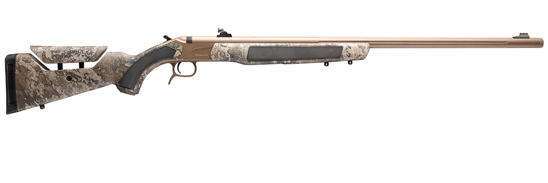 CVA Accura LR-X Muzzleloader .50 Caliber w/ Williams™ Peep Sight - FDE Cerakote & Nitride Barrel - True Timber Strata Camo - PR3209N