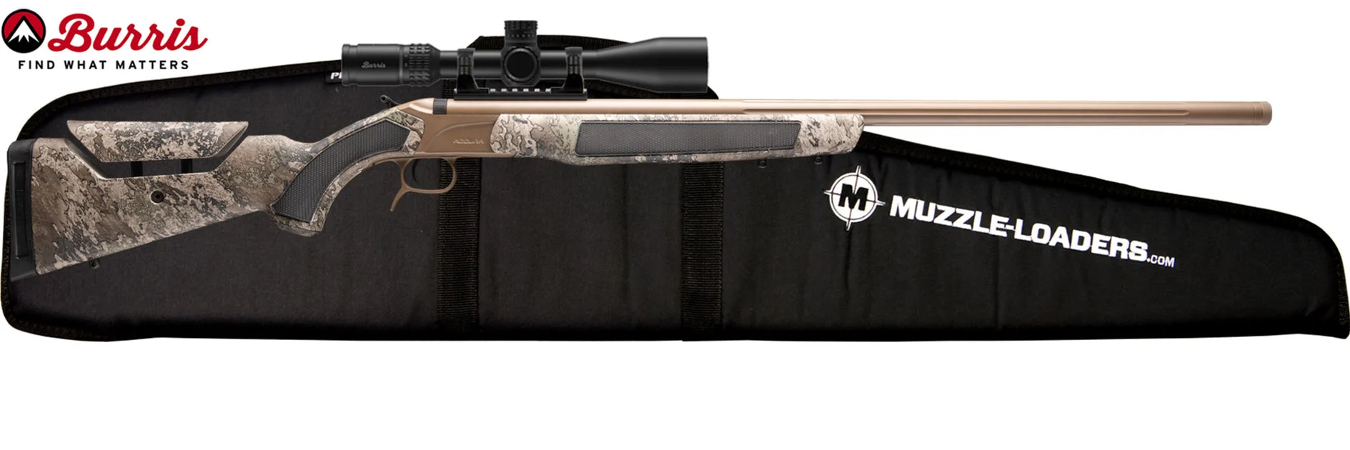 CVA Accura LR-X Muzzleloader Rifle - .50 Cal FDE Cerakote & Nitride Barrel - 3-15x44mm Burris Veracity Scope Combo - PR3209BVC