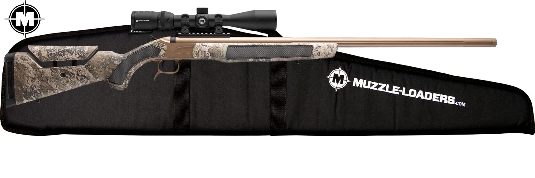 CVA Accura LR-X Muzzleloader Rifle - .50 Cal FDE Cerakote™ & Nitride Barrel - Genesis 3-9x40mm Scope Combo - PR3209MZ