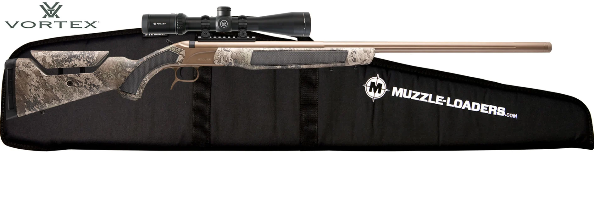 CVA™ Accura LR-X Muzzleloader Rifle - Vortex™ Viper Scope Combo - .50 Cal FDE Cerakote & Nitride Barrel - PR3209VSVIP