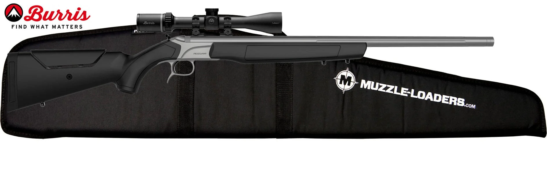 CVA™ Accura MR-X Burris™ Scope Combo - .50 Cal 26" Barrel Threaded - SS Barrel Black Stock 1:28 Twist - PR3241BFC
