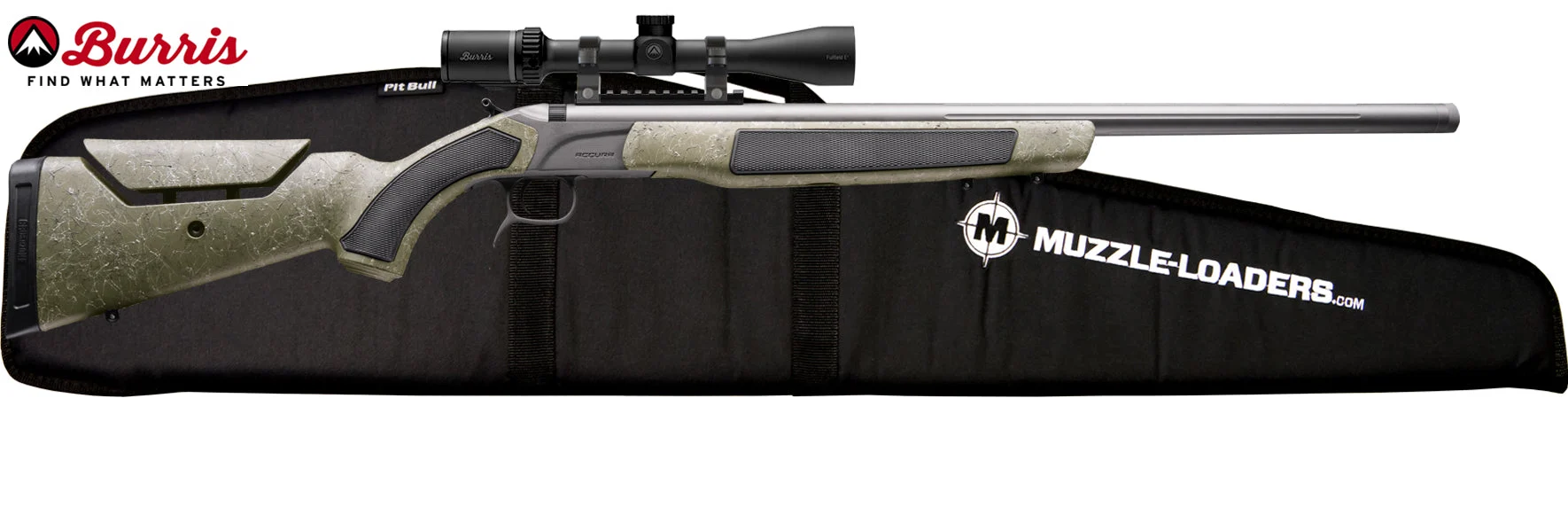 CVA™ Accura MR-X Burris™ Scope Package - Cerakote Tungsten & Nitride - .50 Cal w/ 26" Threaded Barrel -PR3233BFC
