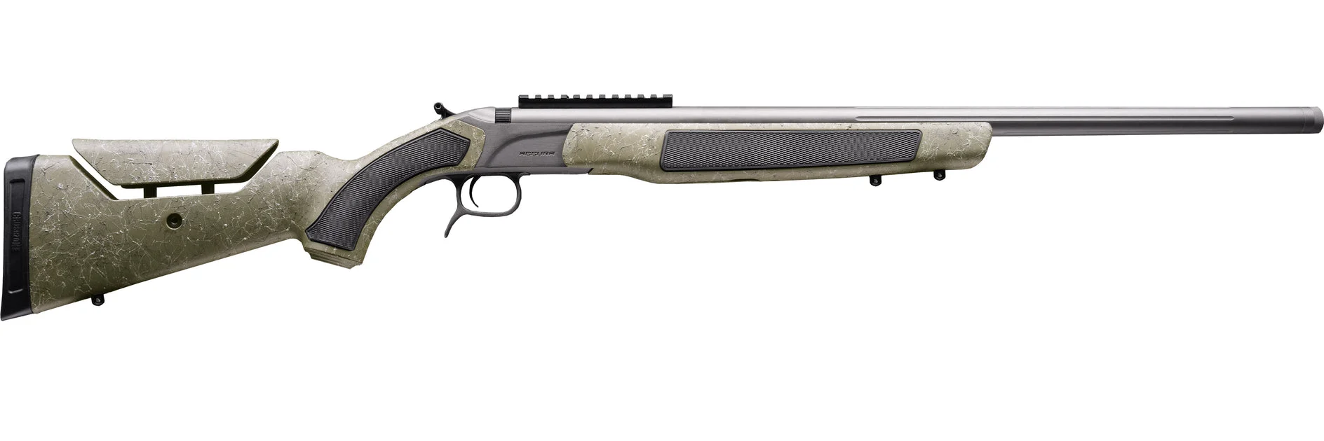 CVA™ Accura MR-X - Cerakote Tungsten & Nitride w/ OD Green Stock - .45 Cal 26" Barrel Threaded - 1:22 Twist - 209 & Variflame Ignition Included - PR3232NM