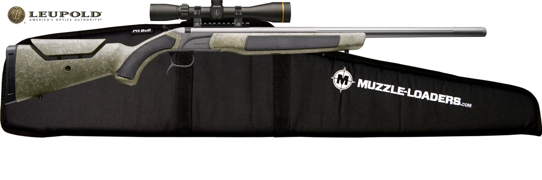 CVA™ Accura MR-X Leupold™ Scope Combo - Cerakote™ Tungsten & Nitride Barrel - .45 Cal - 209 & Variflame Ignition Included - PR3232NLC