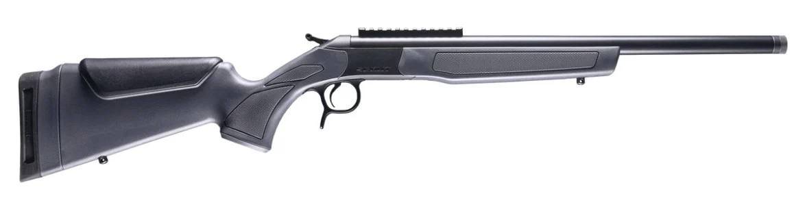 CVA CR4438 Scout 350 Legend 1rd 20″ Blued Threaded Barrel, Blued Picatinny Rail