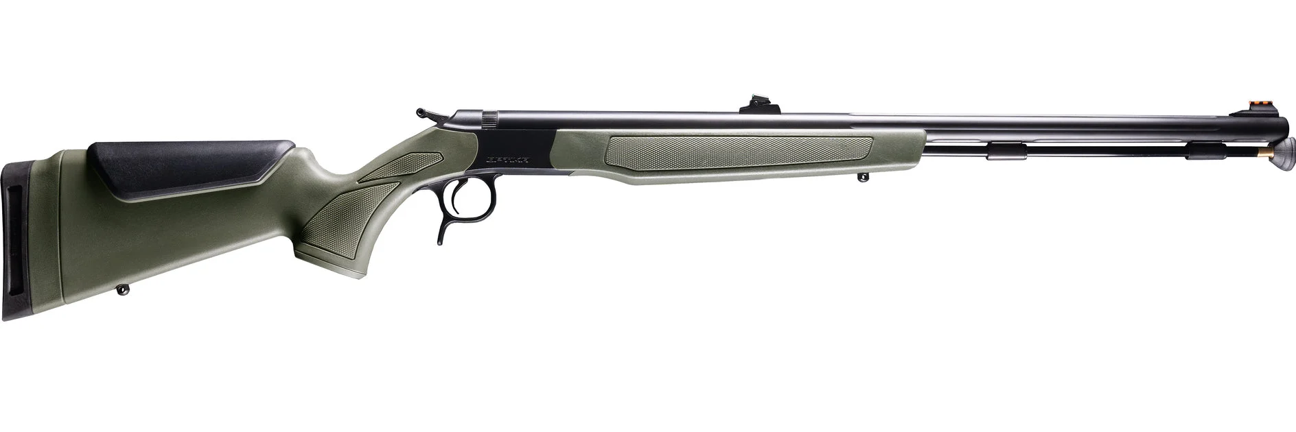 CVA Optima™ Muzzleloader Rifle Open Sights - .50 Caliber Nitride Stainless Barrel & OD Green Stock - 1:28 Twist Rate - PR2048N