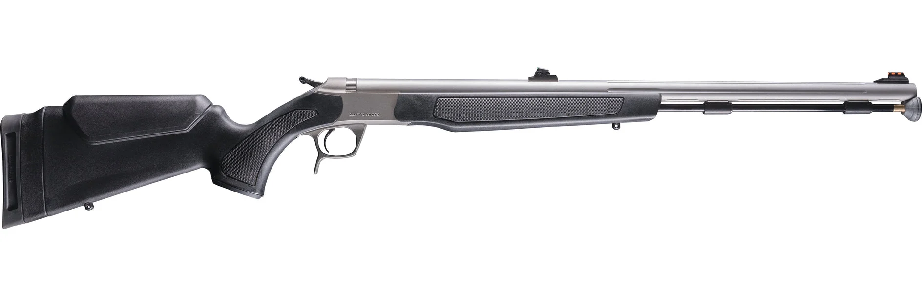 CVA Optima™ Muzzleloader Rifle w/ Fiber Optic Sights - .50 Caliber Stainless Barrel & Black Stock - 1:28 Twist Rate - PR2050S