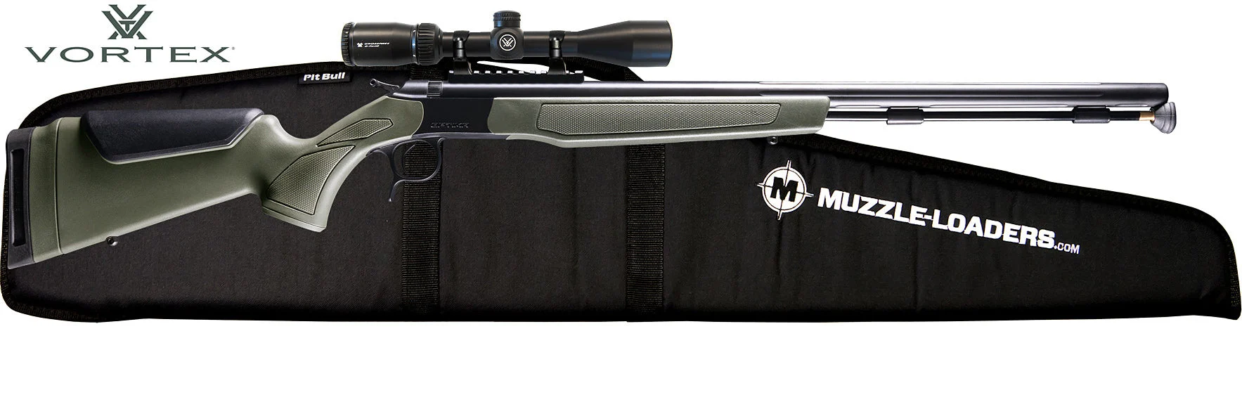 CVA Optima™ Nitride Steel & OD Green Muzzleloader - Vortex™ Crossfire Scope Combo - .50 Cal - PR2048VSC