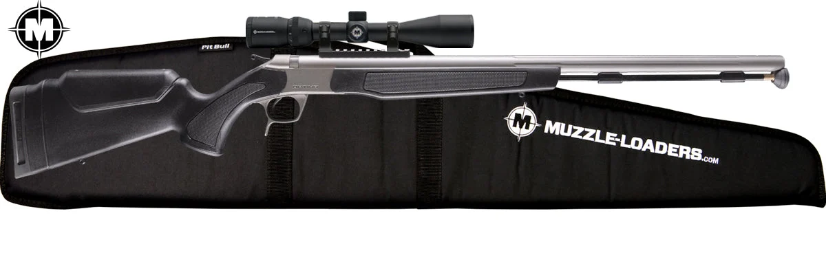 CVA Optima™ Stainless Steel & Black Scope Combo - .50 Cal 3-9x40mm Scope - PR2050SMZ