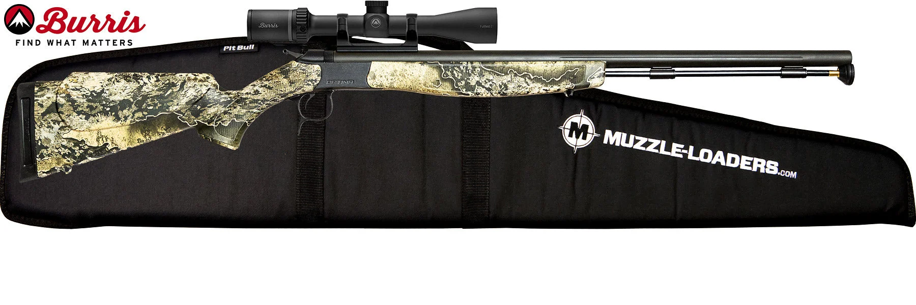 CVA™ Optima V2 Realtree™ Excape Camo Nitride - PR2039BFC - Burris™ Fullfield E1 Muzzleloader Scope