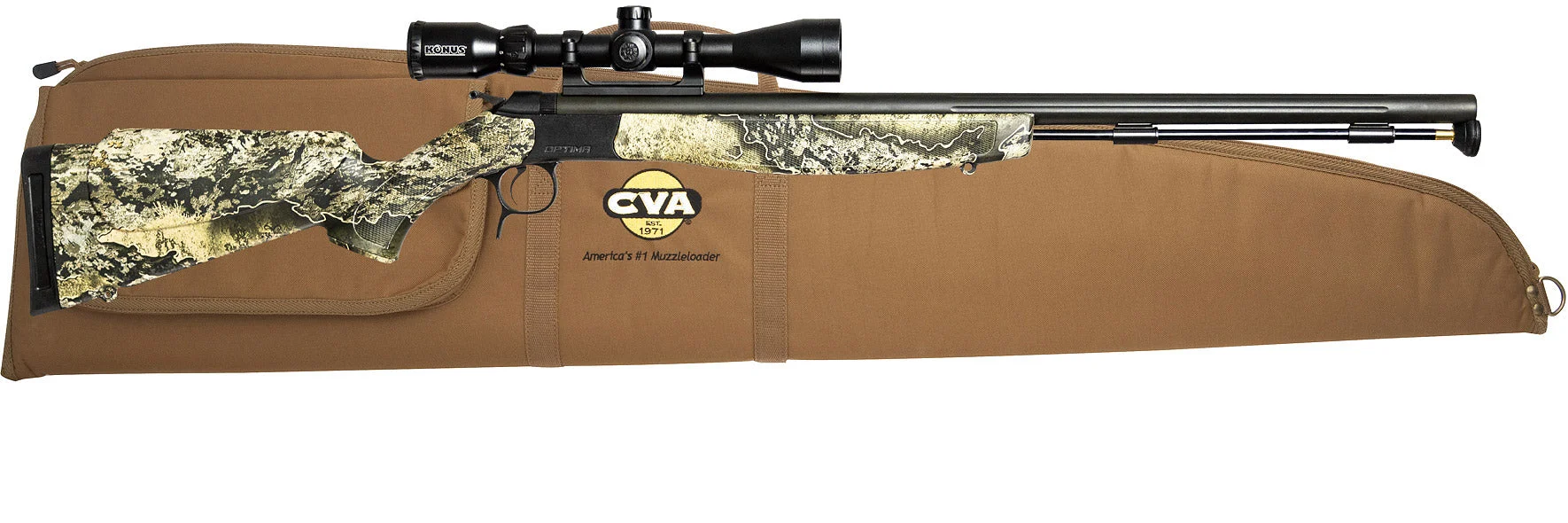 CVA™ Optima V2 Realtree™ Excape Nitride Muzzleloader Scope Package - .50 Cal - PR2039NSC