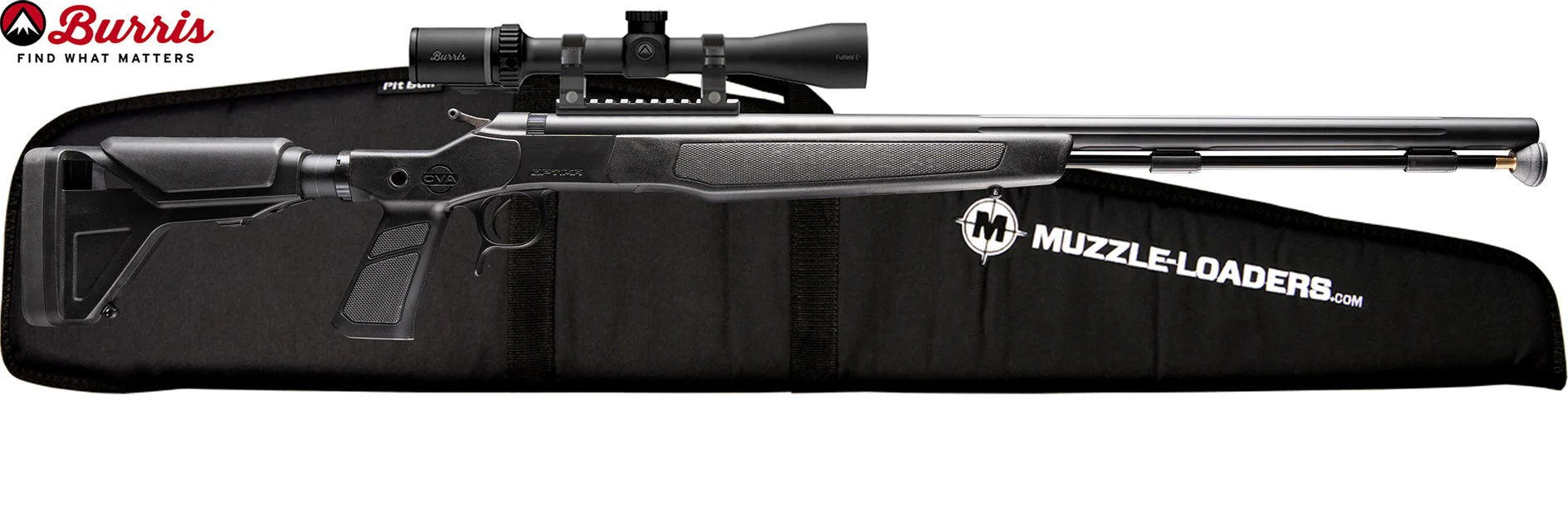 CVA Optima™ XP Rifle - Burris Fullfield E1 3-9x40mm Scope Combo - Nitride Black 26" Barrel .50 Caliber - PR2043BFC
