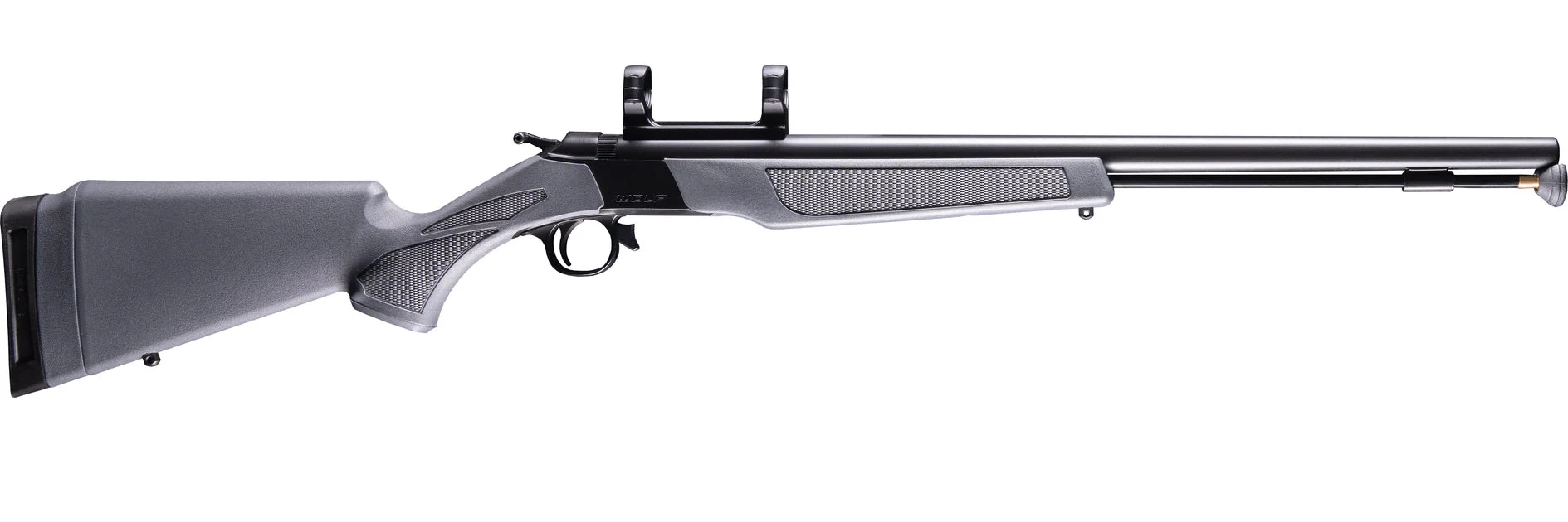 CVA Wolf™ Muzzleloader Rifle - .50 Cal Blued Steel & Stealth Grey Stock - PR2119M